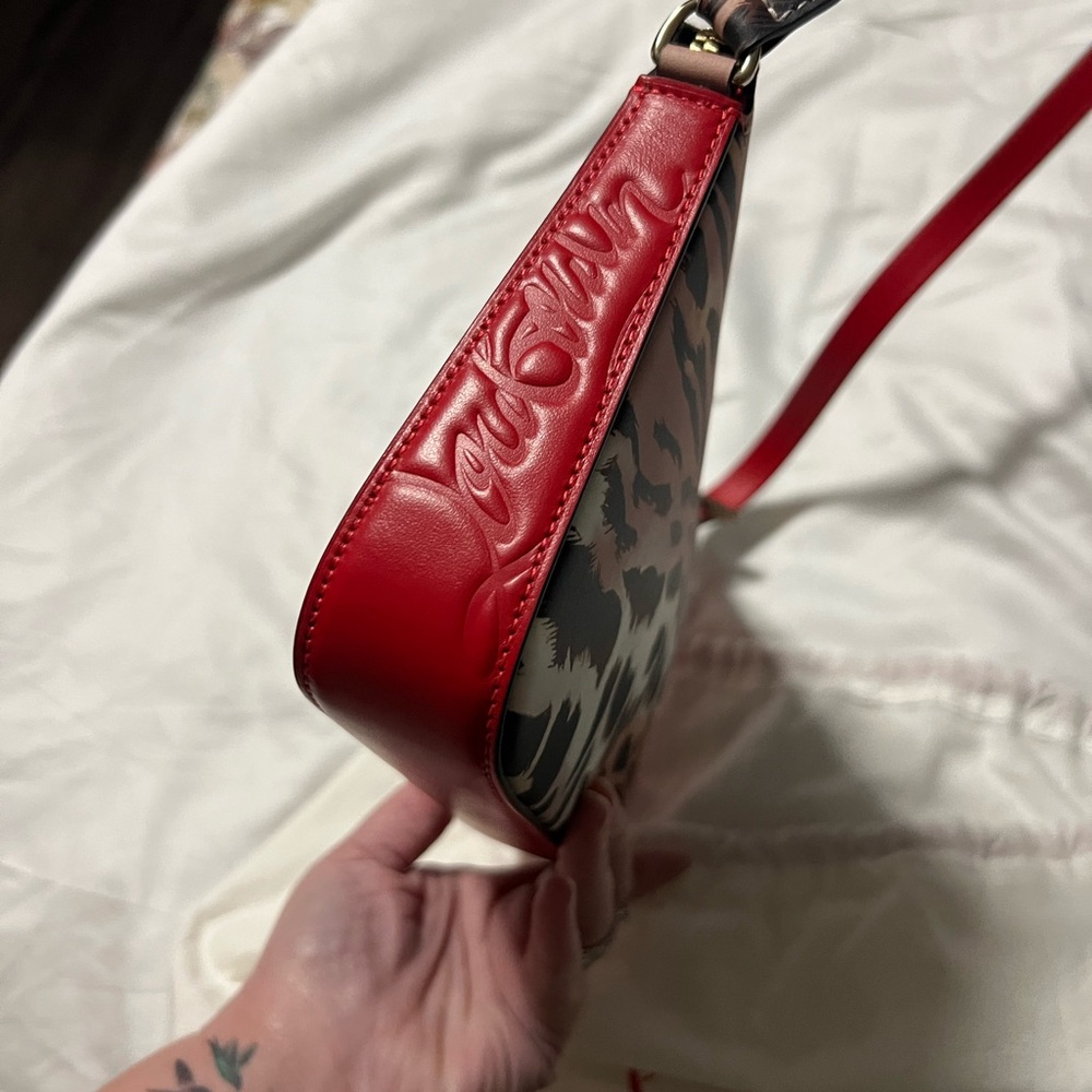 Christian Louboutin Leopard red-bottom purse with dust cover - Picture 7 of 7